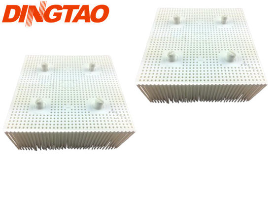 Industrial GT5250 S5200 Cutter Parts Bristle 1.6'' Poly - Round Foot - White 92910002