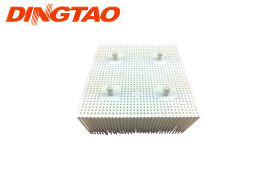 Industrial GT5250 S5200 Cutter Parts Bristle 1.6'' Poly - Round Foot - White 92910002