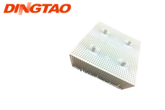 Industrial GT5250 S5200 Cutter Parts Bristle 1.6'' Poly - Round Foot - White 92910002